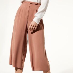 Babaton Lazarus Culottes Crop Pants Nutmeg color size 6